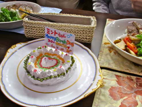 ミントちゃん２歳のお誕生会_c0260460_20322275.jpg
