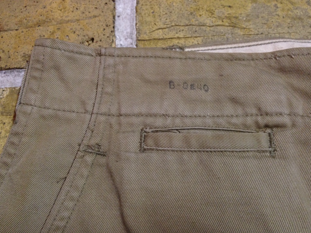 神戸店3/16(水)Vintage Bottoms入荷!#2 1940\'s Officer ChinoPants,US.Army Vintage  Trousers!!!_c0078587_1254455.jpg