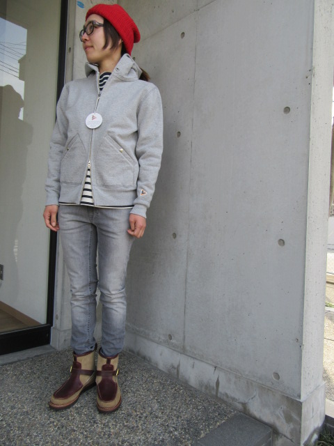 TEE のみならずSWEAT 類も人気のFELCO USA 。。。良質ZIP PARKA SWEAT!★!_d0152280_9491465.jpg