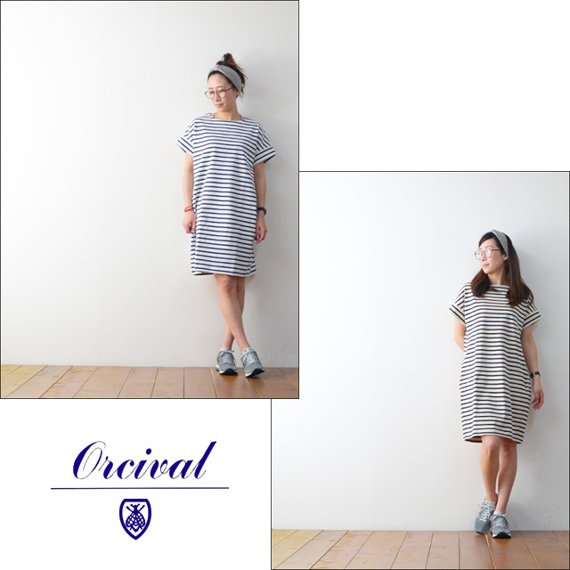 ORCIVAL[オーチバル・オーシバル] COTTON LOURD S/S BORDER ONE PIECE [RC-6972] LADY\'S_f0051306_19560380.jpg