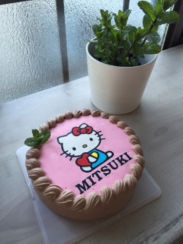 ハローキティでチョコレートケーキ HELLO KITTY CAKE : 幸せな ハローキティでチョコレートケーキ HELLO KITTY CAKE : 幸せな