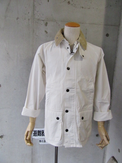 春Barbour・本命・連休前に到着です! Barbour ・・・ Overdied WHITE BEDAIL JACKET!★!_d0152280_2141490.jpg