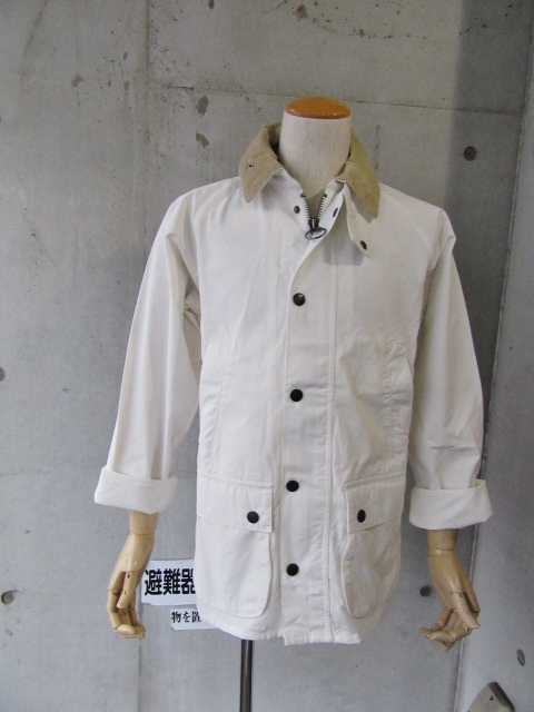 春Barbour・本命・連休前に到着です！　Barbour ･･･ Overdied WHITE BEDAIL JACKET！★！_d0152280_2141490.jpg