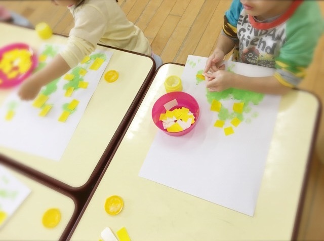 菜の花製作 けま太陽の子保育園 けまひかりのこほいくえんブログ