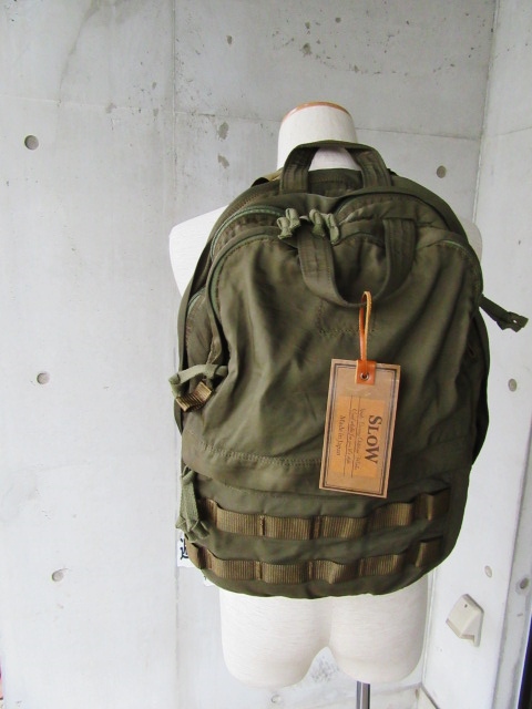 人気のBAG BRAND:SLOW より、連休前・其の② 2WAY RUCKSAC!★!_d0152280_926185.jpg