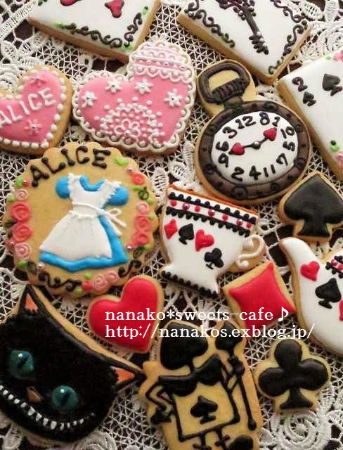 アイシングクッキー 不思議の国のアリス詰め合わせ Nanako Sweets Cafe アイシングクッキー 不思議の国のアリス詰め合わせ Nanako Sweets Cafe