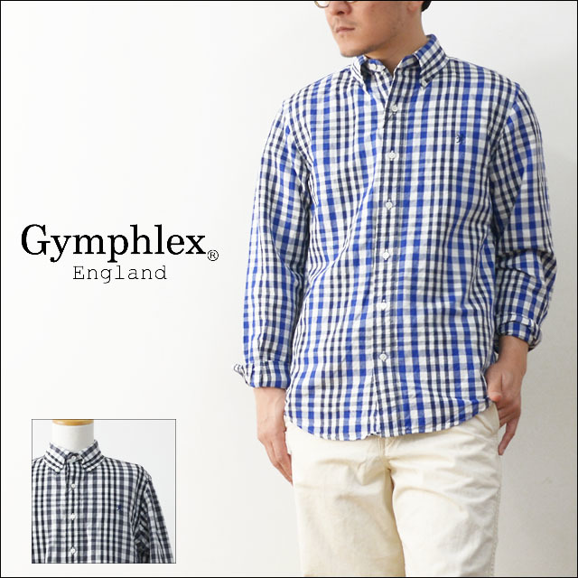 Gymphlex [ジムフレックス] LINEN /COTTON CHECK LS SHIRTS [J-0643LLC] MEN\'S_f0051306_20111198.jpg