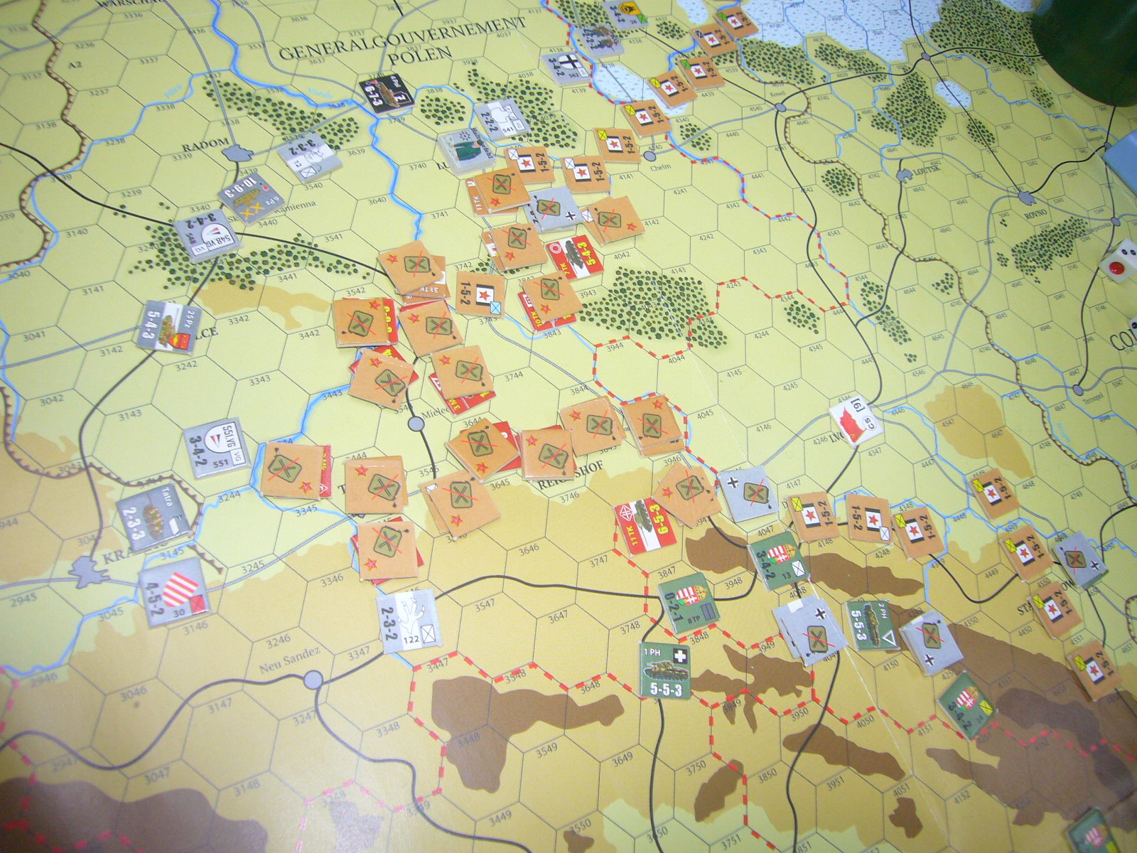 YSGA第321回定例会の様子その11(Hexasim)Victory Roads The Eastern Front June 1944 - May 1945.五人戦そのⅱ_b0173672_22270981.jpg