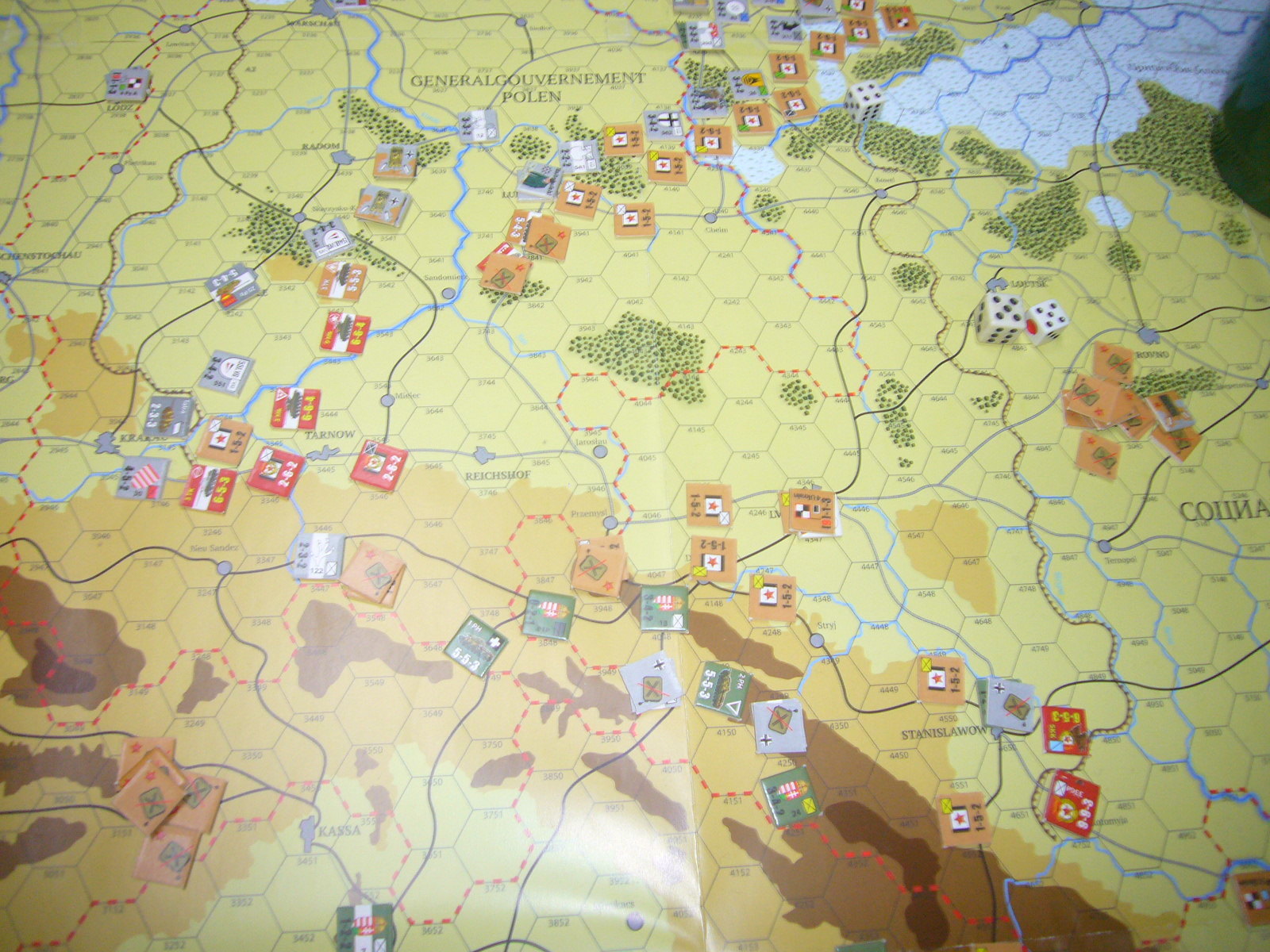 YSGA第321回定例会の様子その11(Hexasim)Victory Roads The Eastern Front June 1944 - May 1945.五人戦そのⅱ_b0173672_22271037.jpg