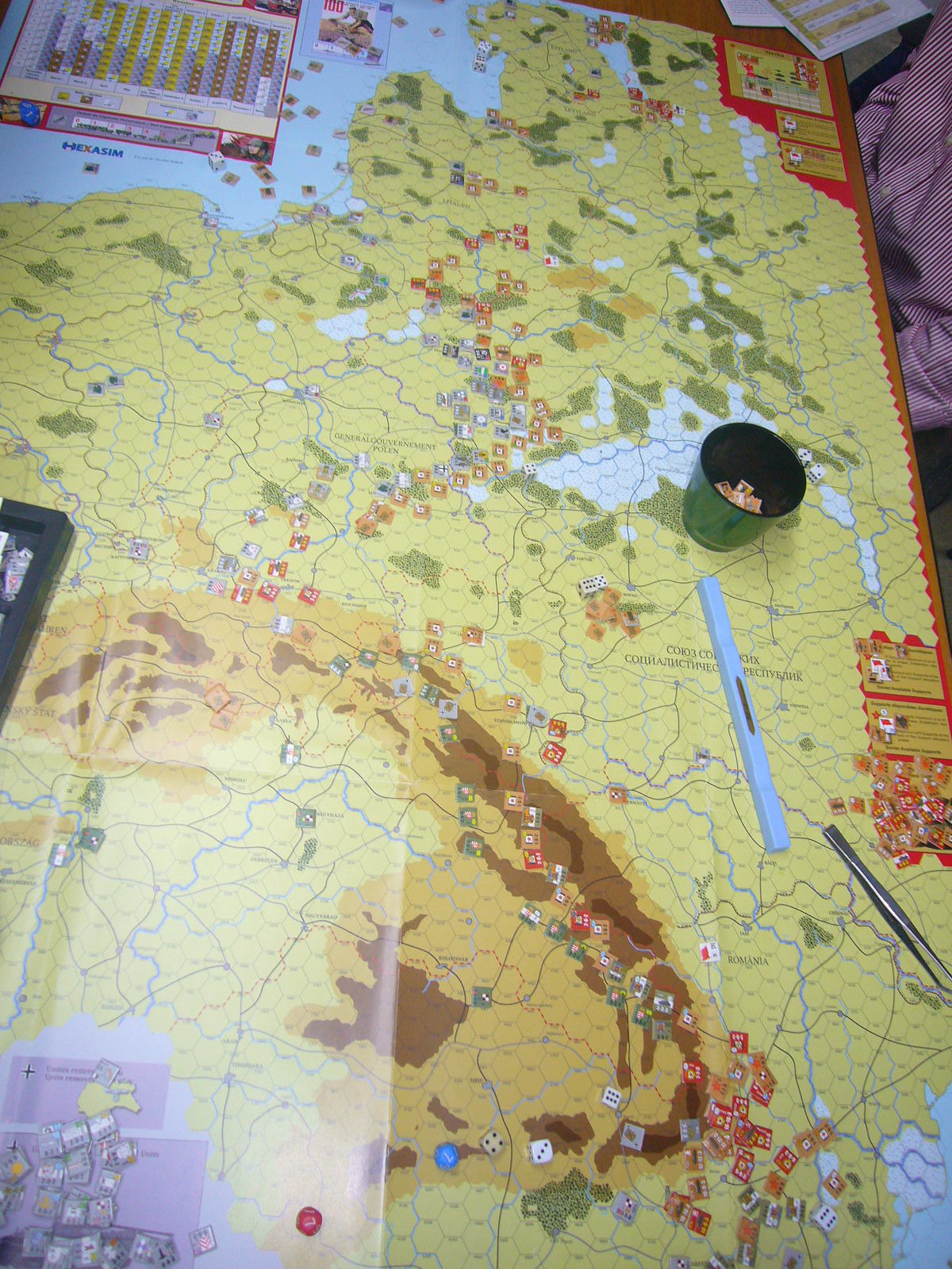 (Hexasim)Victory Roads The Eastern Front June 1944 - May 1945.五人戦そのⅱ2016.03.20第321回定例会の様子11_b0173672_22271079.jpg