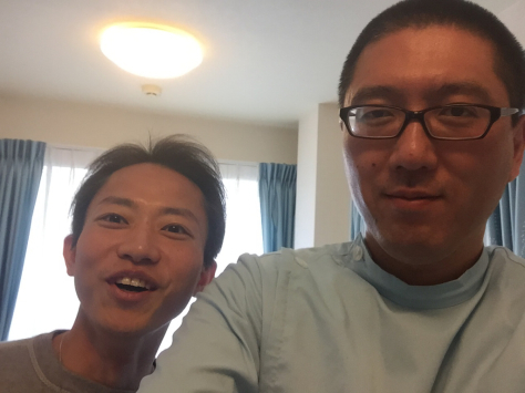 友人のドクター。沖田先生、ご来院。_a0112393_17374264.jpg