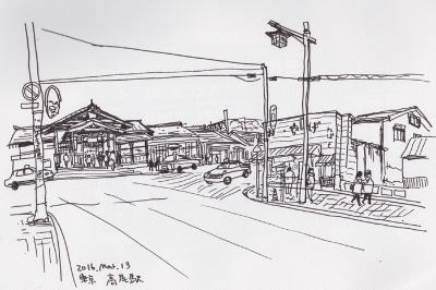 旅スケッチ (青春18きっぷ) 中央本線のまき1_f0072976_9302671.jpg