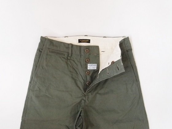 *A VONTADE  |  Type 45 Wide Classic Chino Trousers_a0214716_18400912.jpg