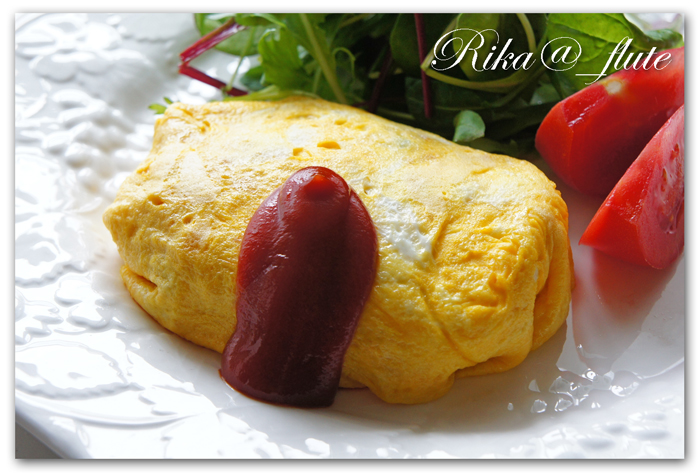 酢しょうがチキンライスでオムライス_c0103827_12521813.jpg