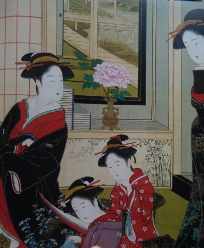 勝川春章と肉筆美人画 <みやび>の女性像 出光美術館 : 川沿いの 勝川春章と肉筆美人画 <みやび>の女性像 出光美術館 : 川沿いの