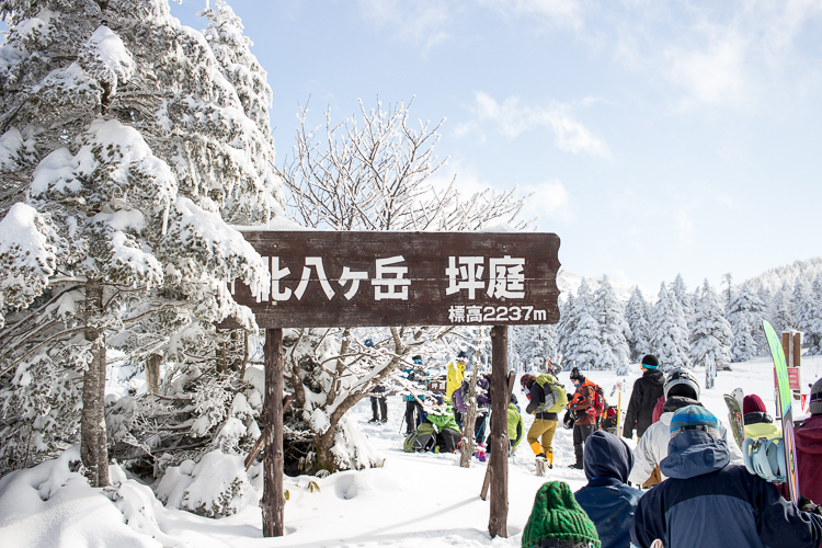 青空と粉雪と、陽だまりと北風と　北横岳_b0244811_23321335.jpg