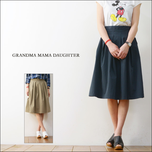 GRANDMA MAMA DAUGHTER [グランマ・ママ・ドーター] TUCK SKIRT [GK610381]  LADY\'S_f0051306_11424113.jpg
