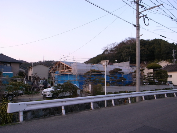 奈良津の家 上棟_f0341886_08385185.jpg