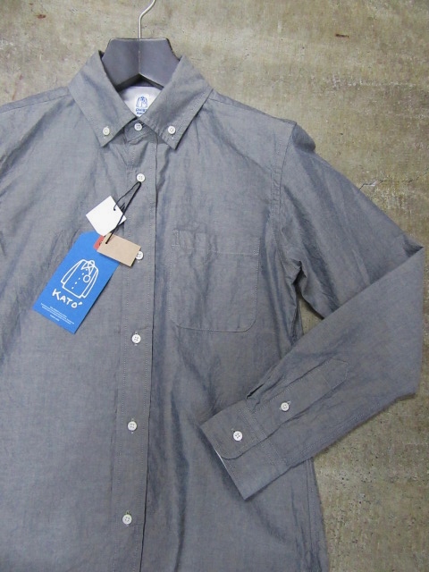 シャツが18番のKato より ･･･ 師玉のIndigo糸 Oxford B/D SHIRTS！★！_d0152280_17423749.jpg