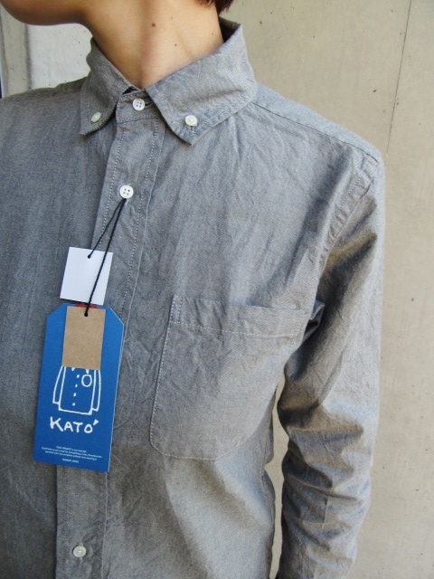 シャツが18番のKato より ・・・ 師玉のIndigo糸 Oxford B/D SHIRTS!★!_d0152280_1747846.jpg