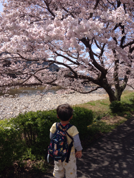 はだしっ子〜お花見&#127800;_f0170011_07460840.jpg