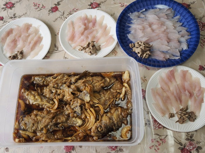 メバルのお刺身と肝と南蛮漬け ゆきだより 日々つれづれ メバルのお刺身と肝と南蛮漬け ゆきだより 日々つれづれ