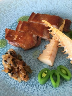 2016 ４月　料理教室　桜鯛とアボカド　フリッタータ　鶏と筍　抹茶杏仁豆腐_e0134337_1410238.jpg