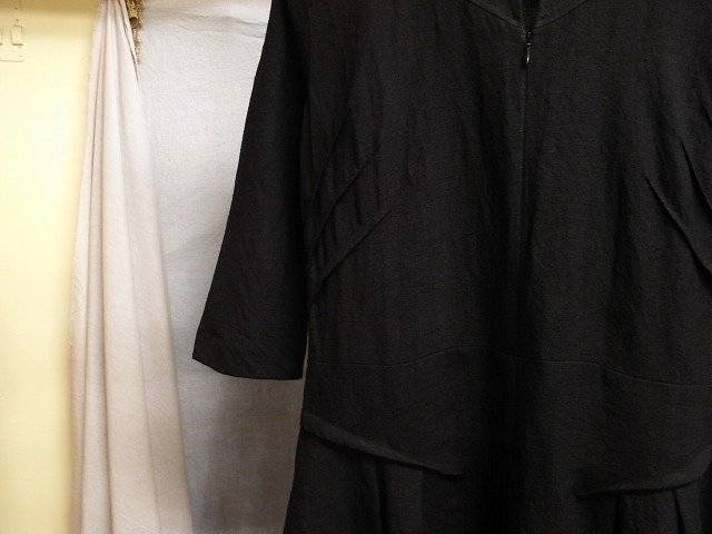 　LG-D01...classic blacklinen dress,detail,size_f0352385_1822827.jpg