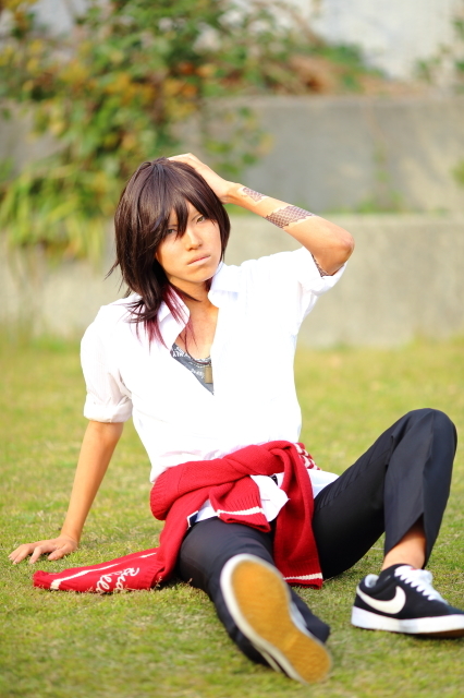 4/2inATC 刀剣乱舞｢学パロ｣ 大倶利伽羅＠鮭もぐさん : 同士諸君、頭を