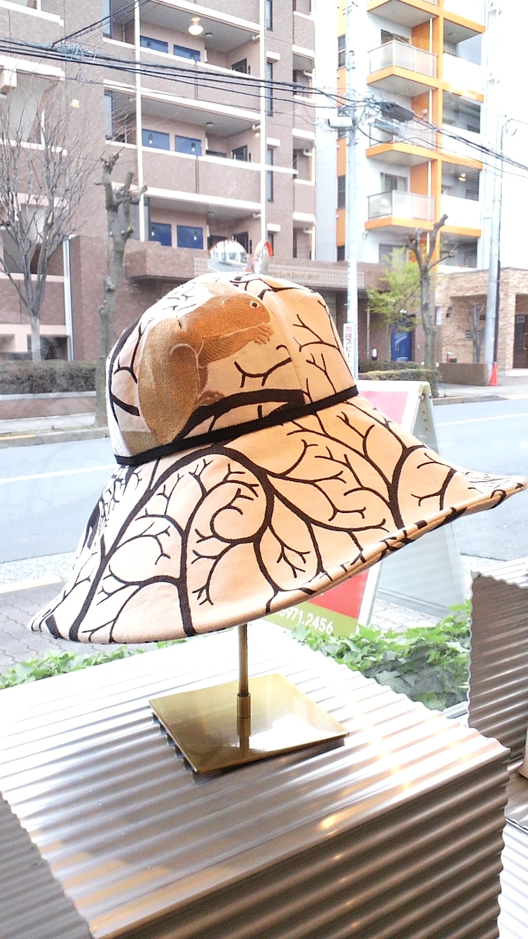 リスとハトの帽子_c0157866_2042639.jpg