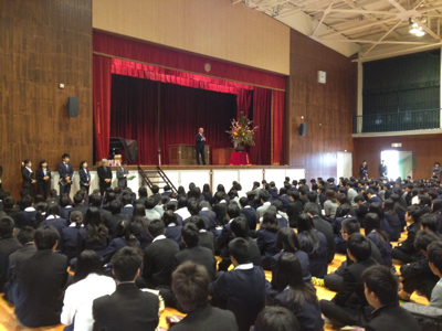 始業式 入学式 河合のブログ 和泉高校校長時代 始業式 入学式 河合のブログ 和泉高校校長時代