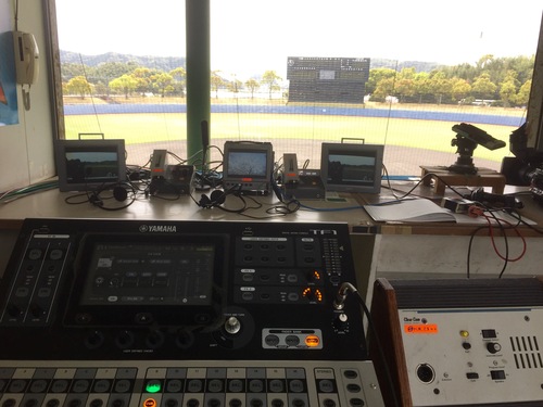 高校野球チャレンジ戦 生中継の現場1日目_d0129824_11532840.jpg