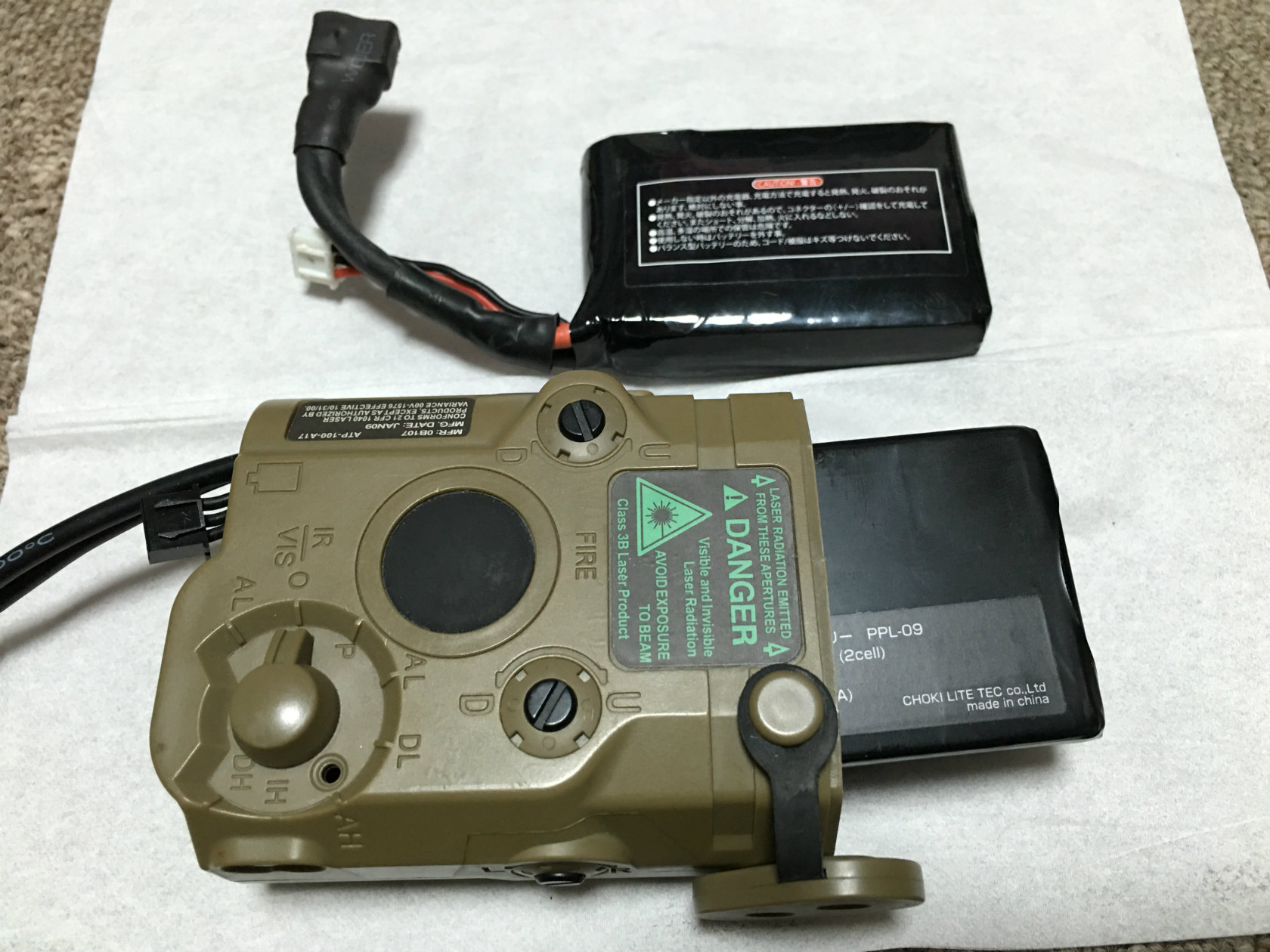 VFC製 PEQ-15バッテリーケースにEVOリポを入れてみる : Special VFC製 PEQ-15バッテリーケースにEVOリポを入れてみる : Special
