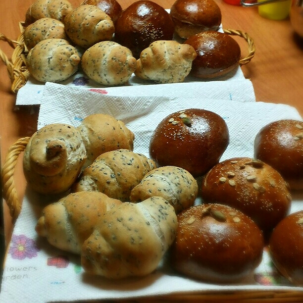 4月10日(日) ハンバーガーとホールウイートセサミ_d0138307_23202526.jpg