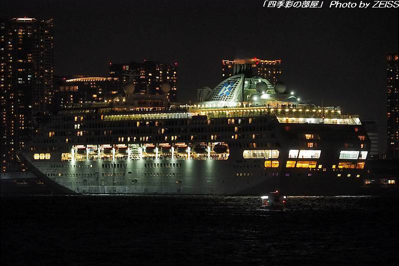 客船「SEA PRINCESS」夜の晴海ふ頭を出港！_a0195032_20423324.jpg