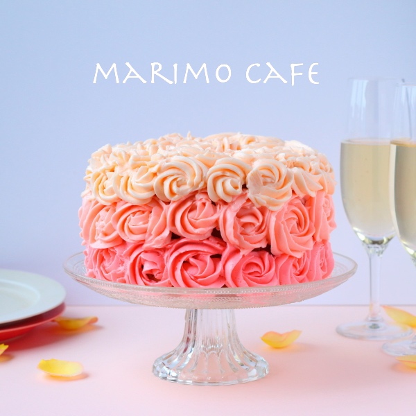 母の日に グラデーションが美しいオンブルケーキ お菓子レシピ Marimo Cafe