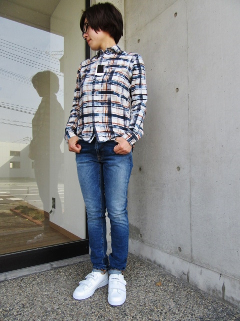 今時期~が◎ ガーゼ地 PRINT CHECK SHIRTS。。。By NUDIE JEANS_d0152280_11104899.jpg