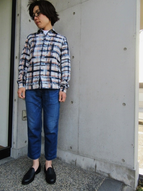 今時期~が◎ ガーゼ地 PRINT CHECK SHIRTS。。。By NUDIE JEANS_d0152280_1110668.jpg