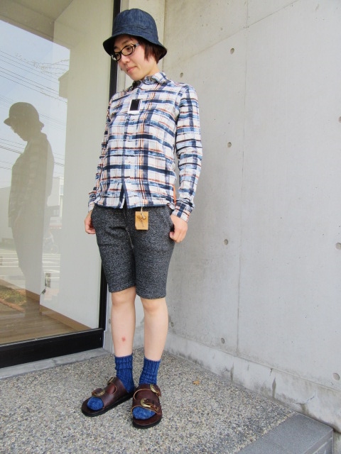 今時期~が◎ ガーゼ地 PRINT CHECK SHIRTS。。。By NUDIE JEANS_d0152280_11112477.jpg