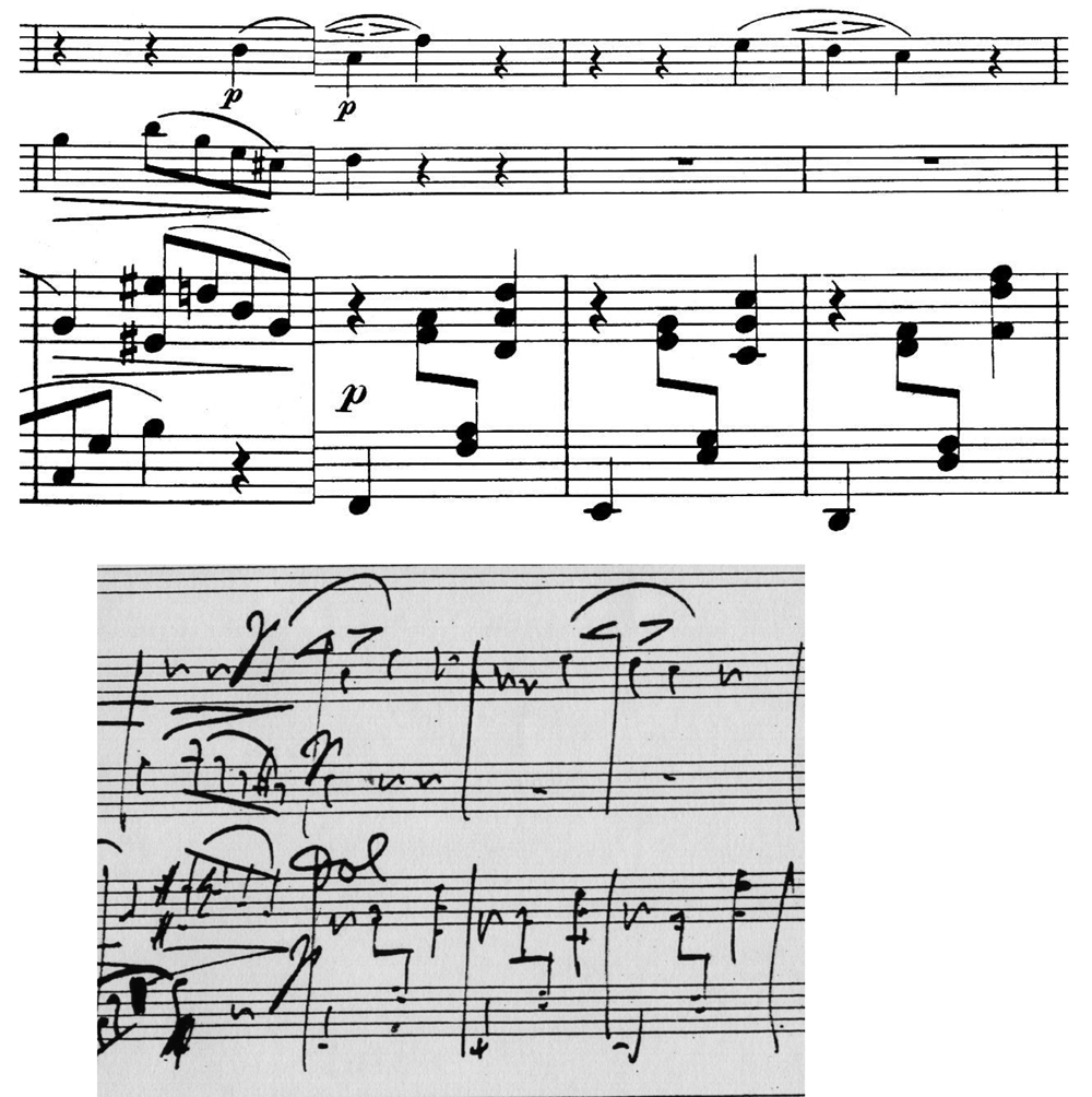 ブラームスのクラリネット三重奏曲の自筆譜との比較　第３楽章_e0081119_152327100.jpg