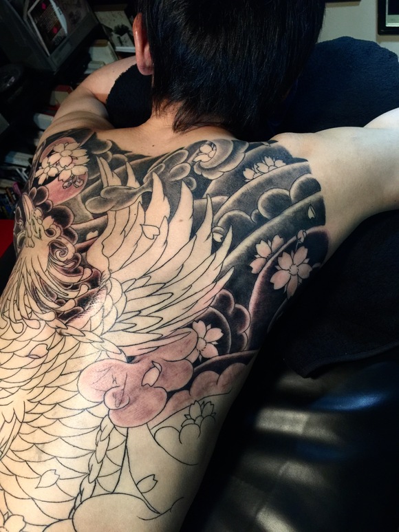 鳳凰＊背中＊和彫り＊刺青＊千葉＊木更津＊ : 2FACE TATTOO STUDIO