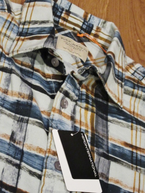 今時期~が◎ ガーゼ地 PRINT CHECK SHIRTS。。。By NUDIE JEANS_d0152280_11343127.jpg