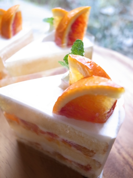 国産ブラッドオレンジのショートケーキ お菓子工房ビッテ