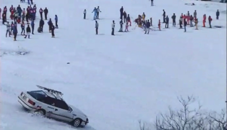 セリカgt Fore 私をスキーに連れてって ロケ地でバーン セリカgt Fore 私をスキーに連れてって ロケ地でバーン