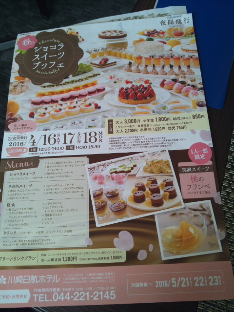 川崎日航ホテル 夜間飛行 春のショコラスイーツブッフェ_f0076001_23154160.jpg