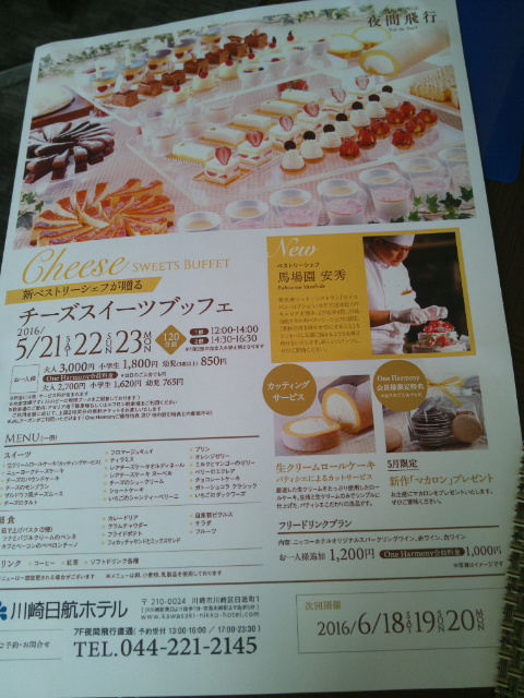 川崎日航ホテル 夜間飛行 春のショコラスイーツブッフェ_f0076001_23315449.jpg