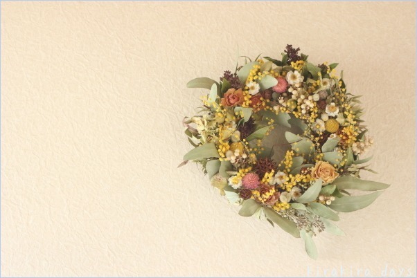 wreathを飾る♪_f0354014_12041214.jpg
