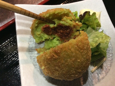 うすい豆のクリームコロッケ!!_f0213136_15354530.jpg