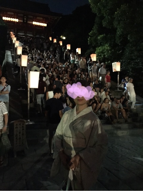 夏休みのあれこれ その3 八幡宮ぼんぼり祭り と 海_b0365619_18410100.jpg