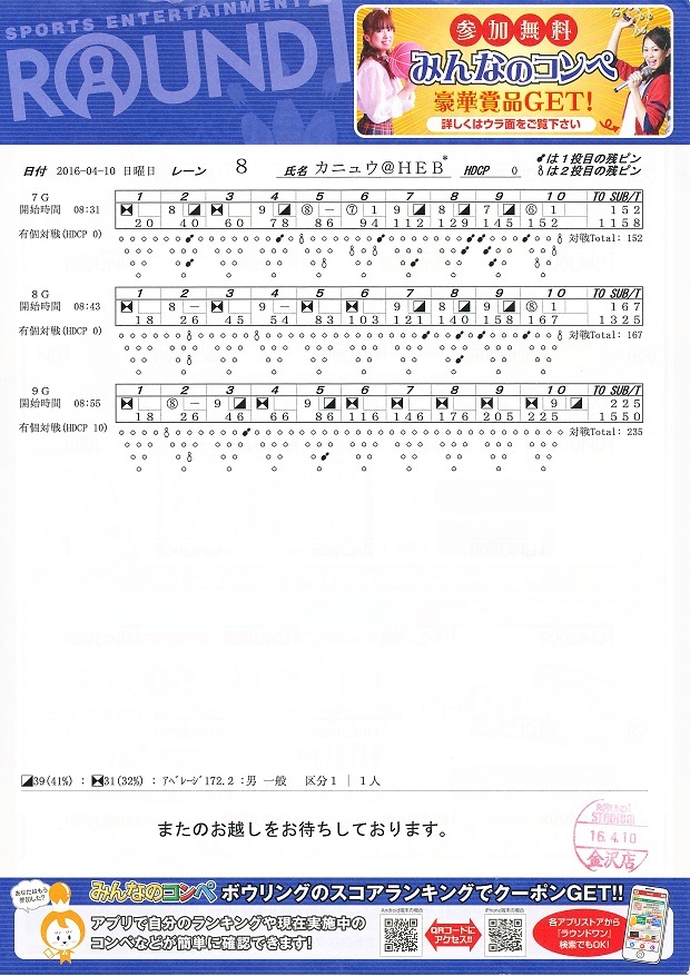 左 0 チャレンジ ラウンドワンスタジアム金沢店 Smoothly And Devotedly